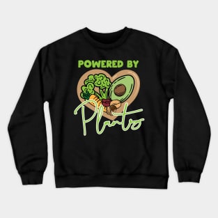 Powered By Plants Vegan Heart Crewneck Sweatshirt